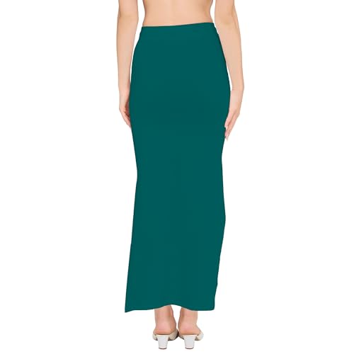 Image of DESI GIRL Cotton Lycra Stretchable Saree Shapewear Petticoat with Drawstring for Women | Fishcut Saree Petticoat with Side Slit for Easy Movement | Saree Shaper | Long inskirt