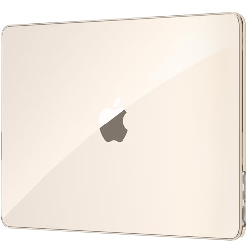 Image of EooCoo Compatible with MacBook Air 13 inch Case M4 M3 M2 2025 2024 2022 Mac Book Air 13.6 inch Transparent Hard Shell Clear Ultra-thin Cover for A3240 A3113 A2681 - Starlight