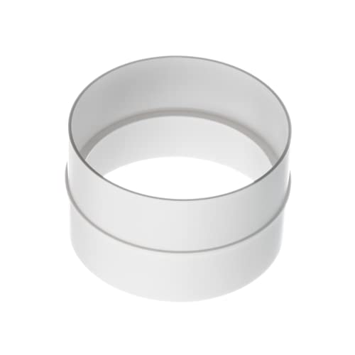 Ø 125mm Conector para Tubos Redondos de Ventilación - Tubo/Conducto de Ventilación - Plástico PVC