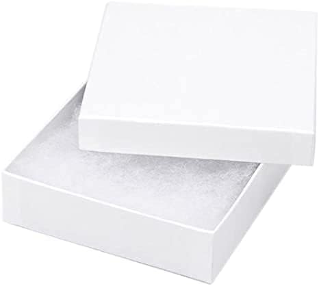 Cajas Estuche Joyería Cartón 6 Unidades 8.9x8.9x2.5 cm