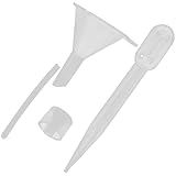 Zerodeko Juego de 4 Embudos Pequeños para Botellas Mini Gotero y Cabezal de Bomba de Plástico, Herramienta Dispensadora de Perfume para Envases Rellenables, Adecuado para Transferencia