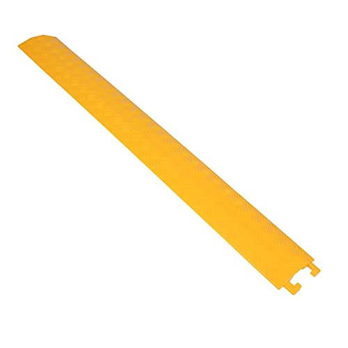 RAZZUM Rampe Deion de Câble,Ion de Câble Et de Tuyau,Ion de Cordon de Sol, Rainure de Canal de Rampe de Câble, Ralentisseur Pour Câble de Couverture/Fil/Cordon/A/100X13X1.6 Cm