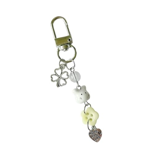 Porte-clés lapin en perles fait main pour téléphone portable des filles