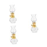 Mèche et support de lampe à huile - fabriqués en alliage d'aluminium, verre et coton, qui sont robustes et durables, sûrs et pratiques, lampe à huile en verre