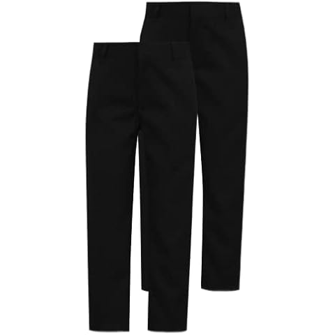 Adjustable Waist Regular Fit School Trousers Cover