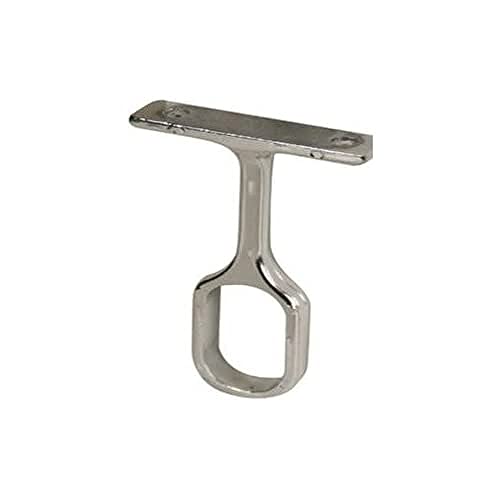 Protenrop Soportes para Barra de Armario, Central, Oval, Color Metalizado Cover