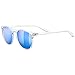 Produktbild uvex LGL 49 P - Sonnenbrille für Damen und Herren - polarisiert - verspiegelt - clear/blue - one size