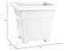 Novelty Root & Vessel Countryside Square Tub Planter, White, 18-Inch
