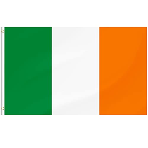 Ireland Flag Irish Flag Polyester with Brass Grommets 3x5 Foot (90 X 150cm)