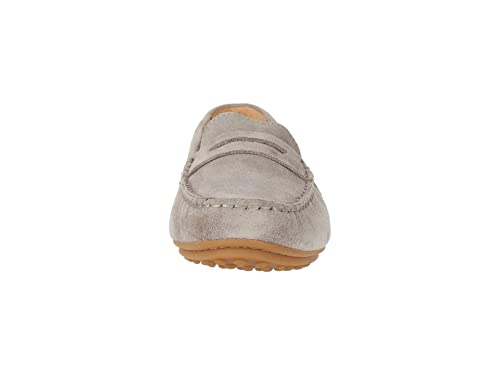 Image of Samuel Hubbard Free Spirit for Her - Loafers for Women - Suede Interior - Rubber Outsole - Penny Keeper Strap Lunar Gray Suede /Gum Sole 8 B - Medium