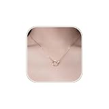 [Tasiso] レディース ネックレス ジルコニア サージカルステンレス 金属アレルギー対応 ペンダント 鎖骨チェーン シルバー おしゃれ 可愛い キラキラ カジュアル エレガント シンプル プレゼント ギフトBox付き