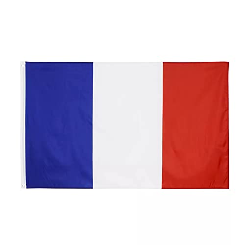 OZSENFLINT Frankreich Fahne Flagge Flaggen mit Messing-Ösen 90 x 150 cm France Flag 100g/qm Cover