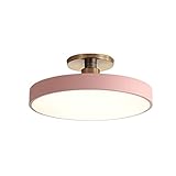★ Design tendance : ce plafonnier LED intégré a un design élégant, simple et atmosphérique, épuré et élégant peut s'adapter à différents styles de décoration d'éclairage, ce qui est un éclairage chaleureux et romantique pour votre famille.