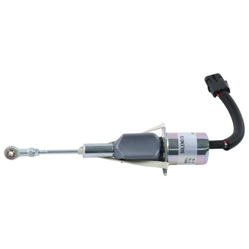 RONGPAS Fuel ShutOff Solenoid Valve RE55415 compatible with John Deere 4555 4755 4955 7600 7700 7800 Tractor 6076 7.6 8.1L Engine