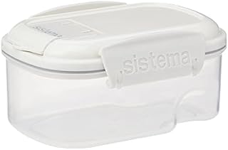 Sistema Bake It | Bakery Split Storage Container | 630 ml | BPA-Free| White