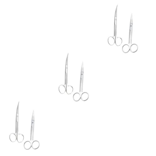Ipetboom 3sets Pet Hairdressing Scissors (straight Bending) Pet Hair Shaper for Home Professional Use 2pcs*3