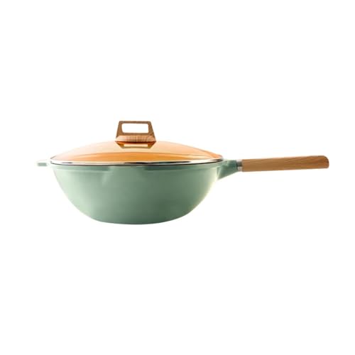 Wok cerámico antiadherente para cocina doméstica miniatura 1
