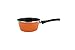 MAGEFESA Cazo 14Ø - Valencia New. Antiadherente bicapa Reforzado. Fondo 100% Full Induction. Exterior Naranja. 50% Ahorro energético.