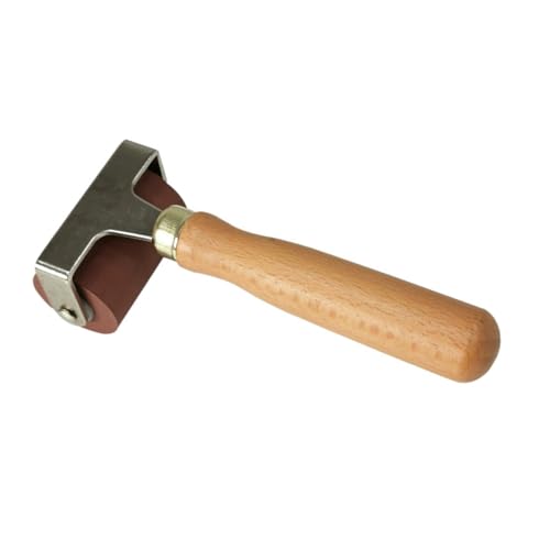 LALAFINA Rubber Rollers for Printmaking DIY Handheld Adhesive Roller for Crafting