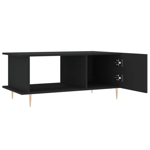 Table basse noire avec compartiments pour un salon ordonné - 7