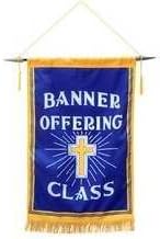 Banner - Banner offering Class - Cross/Cross - Blue/Gold (17X24)