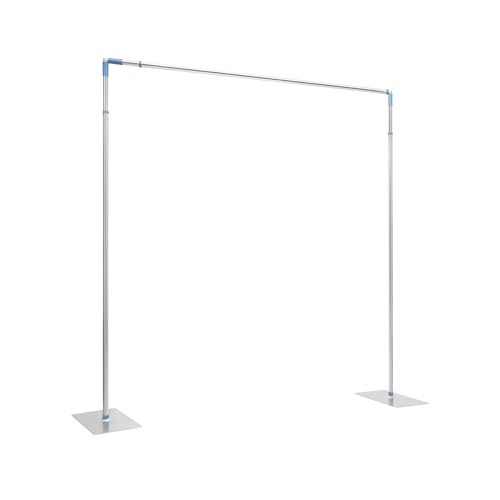 Pipe Backdrop Stand Support Kit 10'x 10' Large Heavy Duty Background Support Curtain Drape Stage Backdrop with Base, for Wedding Party Photography Show