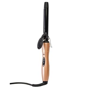 3 PAGEN Lockenstab elektrisch Ø 19 mm, Haar-Styler für Volumen, Locken & Wellen – geeignet für alle Haarlängen – Für schnelle & perfekte Locken – Mühelose Beach Waves – Bronze/Schwarz, max. 180°C
