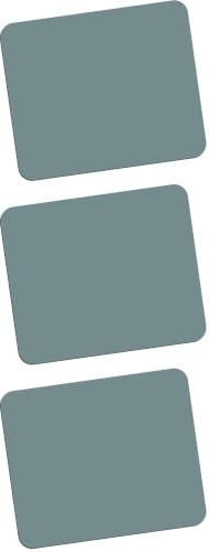 Fellowes Mauspad aus Schaumstoff, Mousepad mit Rutschfester Unterseite, langlebige Polyesteroberfläche, aus 50% recyceltem Material, Maße: 18,6 x 22,4 x 0,6 cm, Farbe: grau (Packung mit 3)