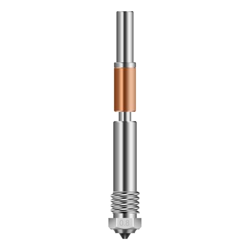 xirbbo Upgraded TZ-4.0 0.8mm Nozzle Bamboo Labs Hotend X1 x1 Carbon p1 p1s nozzles, one-Piece bimetal Hardened Steel Noz