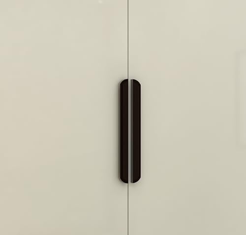 Image of VEZEL Aluminium Cabinet Handle 160mm - Modern Wardrobe & Drawer Pull, Silk Black Finish for Cabinet, Cupboard & Furniture - Pack of 2-| 3 Years Warranty |