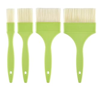 4PSC Grease Brush Set- Pastry Brushes For Baking,Grease Brushes, Grilling and cooking? Food Brush For Baking/Spreading Marinades/Butter/Sauces/Eggs/Kitchen