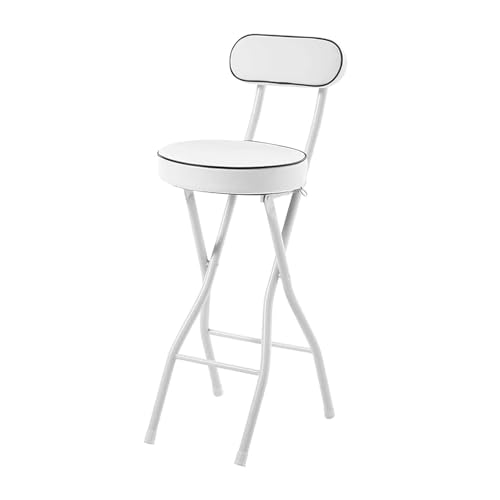 Taburete Plegable Cocina Blanco Marca Generic