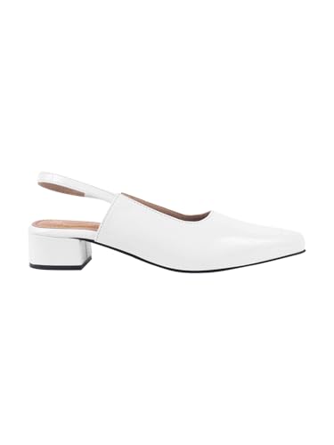 Image of Solid Pointed Toe Pumps for Women Dress Pumps with Mid Heel for Party, Office & Formal Footwear
