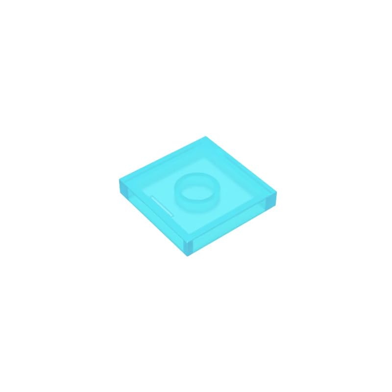 Gobricks 3068 Foundation Plate Tile 2x2 with Groove 50 Pieces GDS-561 Compatible with Lego Building Blocks Color:Trans Light Blue — image 1