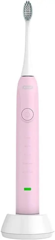 JYYBN Electric Toothbrush with 5 Modes 13 Hours Charge Support 30 Days Use Electric Toothbrushes and Automatic Timer IPX7 Waterproof Toothbrush for Teeth Whitening Dental Care (Color : Pink)
