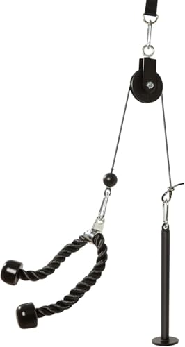 Kabelzug Fitness Heimtrainer – Hochwertiger Seilzug für Latzug, Bizepscurls, Trizepsstrecken & Rudern, Krafttrainingsgerät für Arme, Rücken & Schultern (Ballzugseil) Kabelzug Fitness Heimtrainer – Hochwertiger Seilzug für Latzug, Bizepscurls, Trizepsstrecken & Rudern, Krafttrainingsgerät für Arme, Rücken & Schultern (Ballzugseil)