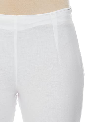 Image of BIBA Cotton Blend Solid Regular Casual Pants