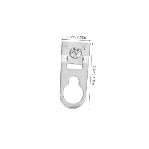 Image of KALLORY 50pcs Aluminum Alloy Picture Frame Hangers Heavy-Duty Hooks for Safe Hanging of Frames Posters Mirrors More Easy Installation Hardware Accessories