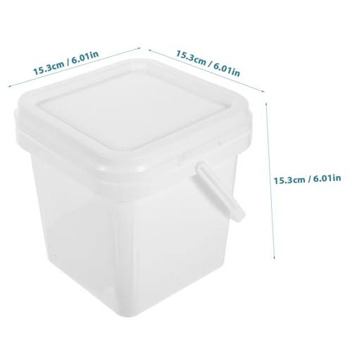 NUOBESTY Plastikeimer mit Deckel und Griff Kunststoffeimer für Farbe und Aufbewahrung Robuster Langlebiger Eimer für Maler und Bastler für Outdoor-aktivitäten und Vielseitige Anwendungen