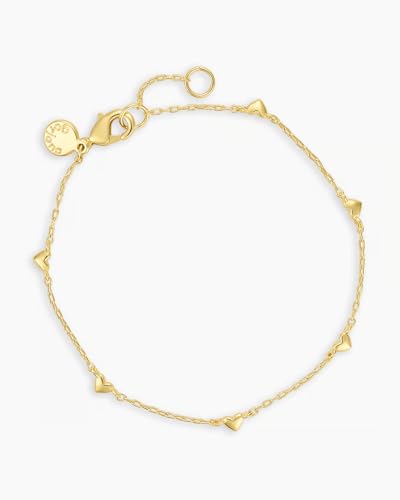 gorjana - Amour Bracelet 6 1/2" to 7" - 18k Gold Plated Brass - Layering with Other Jewelry - Elegant and Romantic Design - Adjustable for Perfect Fit - Ideal for Gifting Occasions4