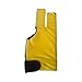 Three Fingers Billiard Glove Snooker Cue Gloves Elastic Nonslip Practice Gym Separate Finger Gloves Pool Cue Gloves, Yellow