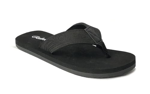 Image of REDVOLUTION New Boys' Beach Sandal TRIBAL Tattoo | Geometric Bali Flip-Flop Sandals