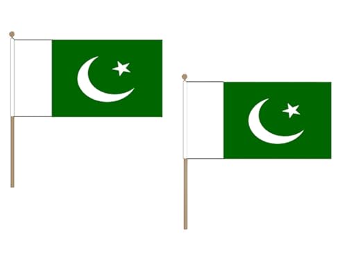 Drapeau Pakistan 45x30cm de qualité supérieure avec support rigide - 2