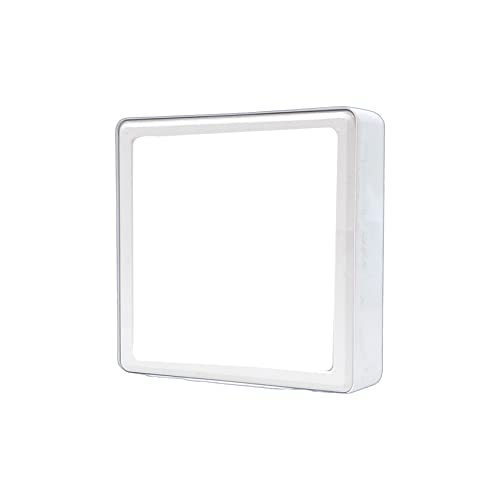 Image of D'Mak 15 Watt Square PC LED Surface Panel Ceiling Light, Poly Carbonate Powder Coated, Surface Mounted LED Light, Energy Saving Lights for Living Room, Bedroom and Hall (White, 5)