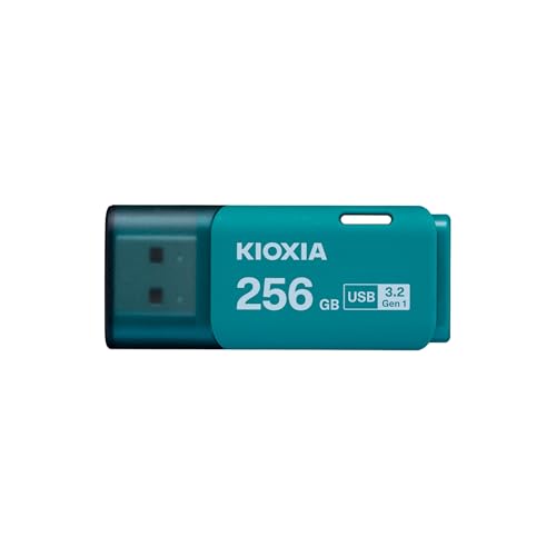 Image of KIOXIA TransMemory U301 256GB USB 3.2 Gen 1 Flash Drive - High-Speed, Compact, Portable Storage Solution with 5-Year Warranty (Blue)