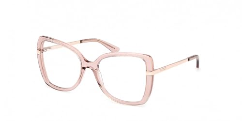Gafas Guess GU50245 color beige brillante para oficina y eventos sociales
