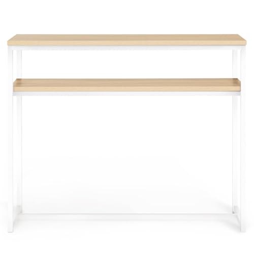 Console double DETROIT industrielle 100 cm bois/métal IDMarket