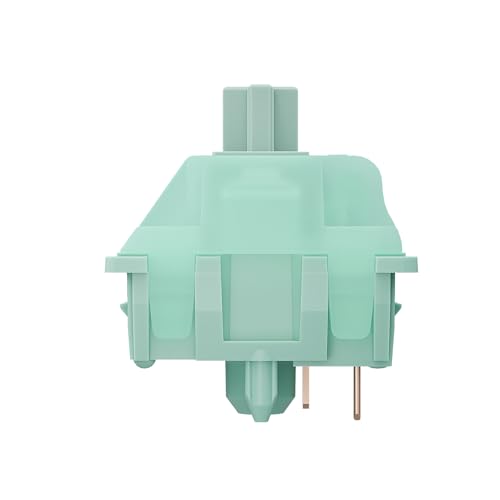 Interruptores de teclado Gateron Jade Mint, interruptores lineares de 5 pinos 22 mm com mola dupla p