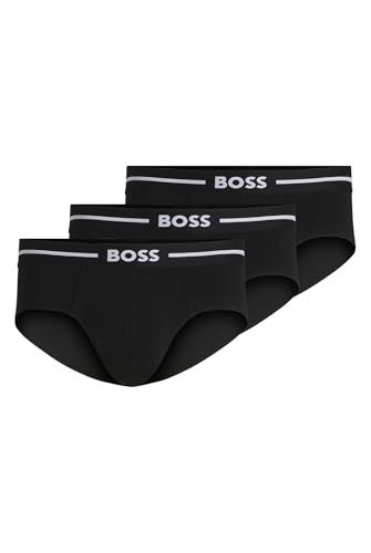 Boss Para Homem. 50510679 Conjunto De 3 Cuecas Pretas (S), Preto, Homewear, AlgodãO