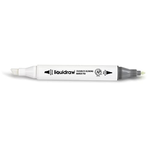 Liquidraw Dual Tip Marker Pen, Colorless Blender, Alcohol Based, Non Toxic for Art, Illustration, Animation, Portrait, Sketching, Drawing, Design Cover